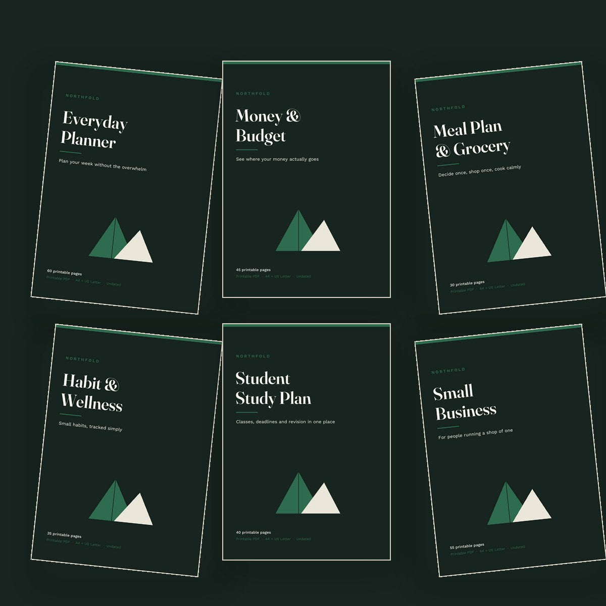 All Northfold planner covers